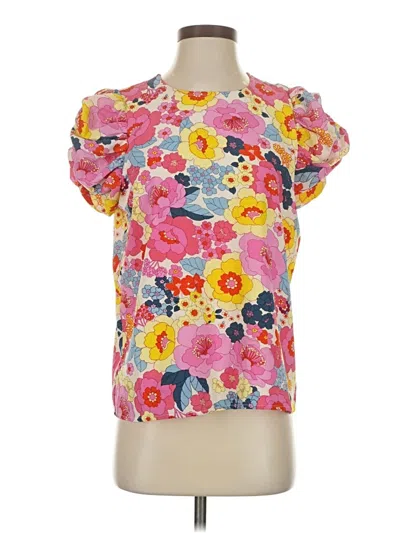 Pre-owned Sugarlips Short Sleeve Blouse In Pink