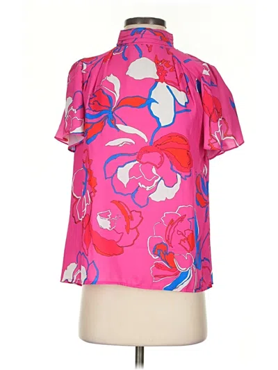 Pre-owned Sugarlips Short Sleeve Blouse In Pink