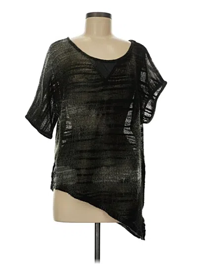 Pre-owned Sugarlips Short Sleeve Top Black One Shoulder Neckline Tops