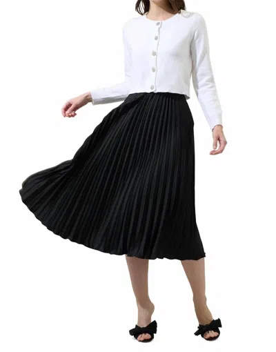Sugarlips Sidney Pleated Maxi Skirt In Black