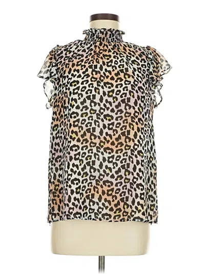 Pre-owned Sugarlips Sleeveless Blouse In Brown