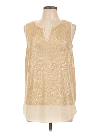 Pre-owned Sugarlips Sleeveless Blouse In Gold