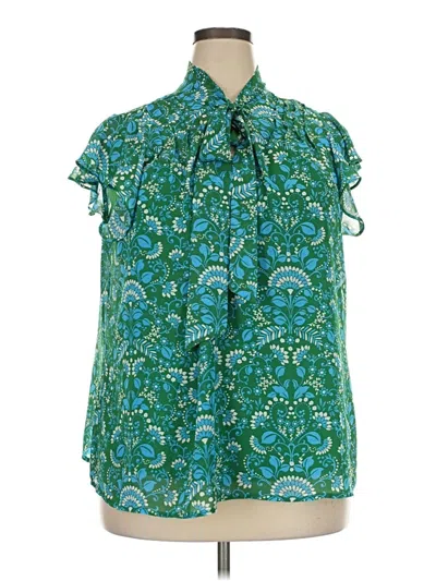 Pre-owned Sugarlips Sleeveless Blouse In Teal