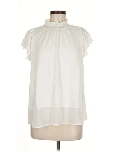 Pre-owned Sugarlips Sleeveless Blouse In White