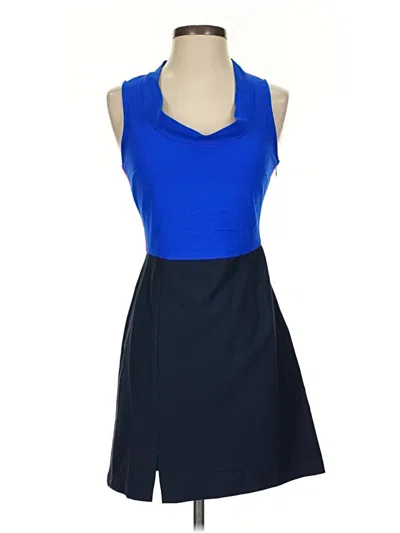 Pre-owned Sugarlips Sleeveless Top Blue Halter Neckline Tops