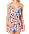 Sugarlips Sweet Soul Cece Romper In Rainbow In Blue