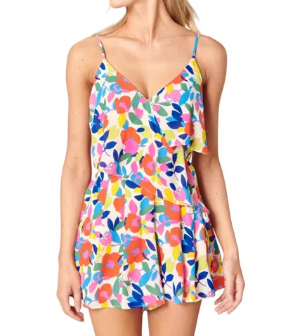 Sugarlips Sweet Soul Cece Romper In Rainbow In Multi