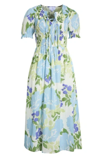 Sugarlips Tamry Smocked Midi Dress In Multi