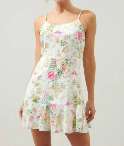 Sugarlips The Sommerset Floral Eyelet Mini Dress In White