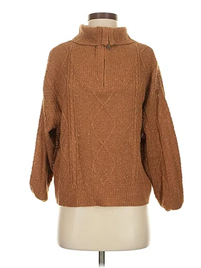 Pre-owned Sugarlips Turtleneck Sweater In Brown