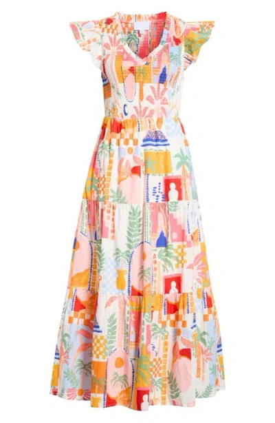 Sugarlips Vesper Sunfire Maxi Dress In Multi