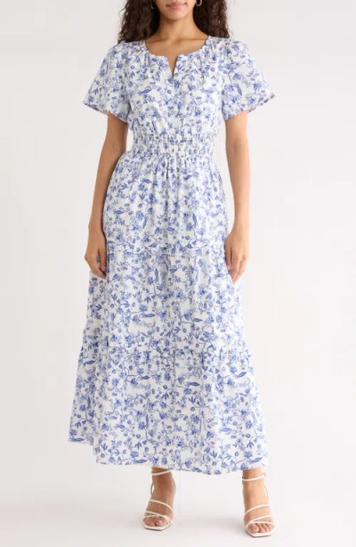 Sugarlips Viridinia Cotton Eyelet Maxi Dress In Multi