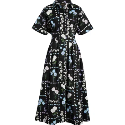 Sugarlips Wilderra Pleated Midi Dress In Black