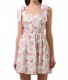 Sugarlips Women's Hanna Eyelet Nidia Mini Dress In White Pink In Pink