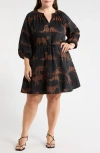Sugarlips Zenzi Jungle Print Dress In Brown