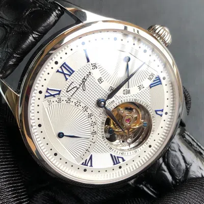 Pre-owned Sugess 2021 Tourbillon Master Seagull St8004 Mechanical Mens Watch Su8004sk
