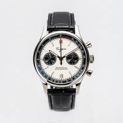 Pre-owned Sugess Panda Seagull 1963 40mm Watch Swan Neck St19 Chronograph Sapphire Crystal