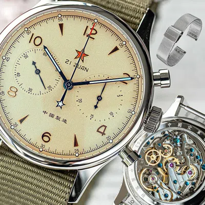 Pre-owned Sugess Seagull 1963 Luminous 40mm Gold Swan Neck Sapphire Mens Watch Su1962g40x