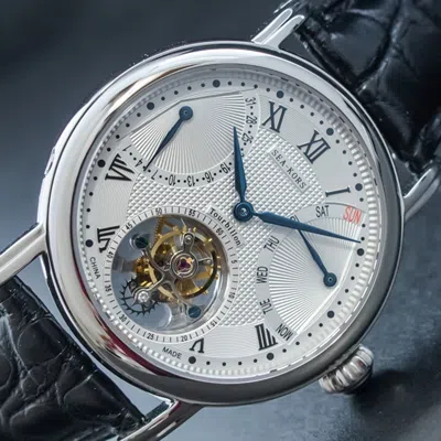 Pre-owned Sugess Seakors Genuine Tourbillon Seagull St8004 Mechanical Mens Watch Se8004sk