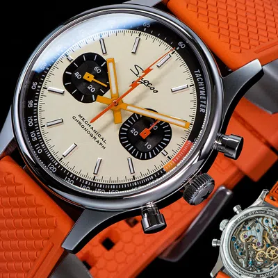 Pre-owned Sugess Swan Neck X Exhibition Caseback Chrono Mens Watch Seagull 1963 Suchp005fo