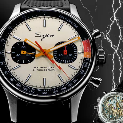 Pre-owned Sugess Swan Neck X Exhibition Caseback Chrono Watch Seagull 1963 Suchp005fk V2