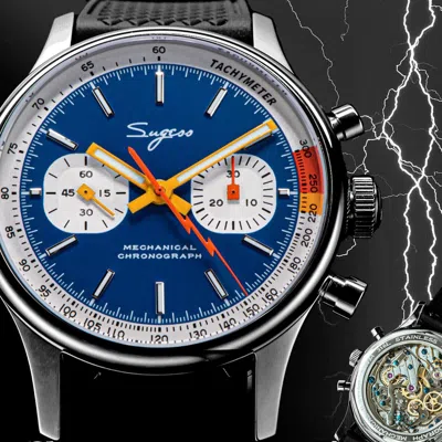 Pre-owned Sugess Swan Neck X Exhibition Caseback Chrono Watch Seagull 1963 Suchp007fk V2