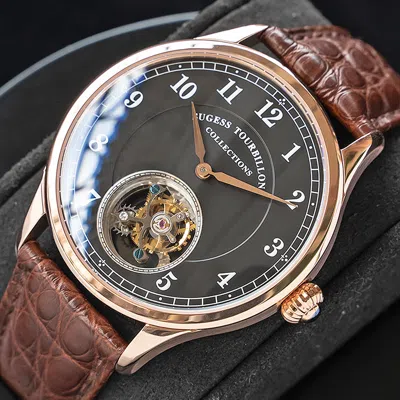 Pre-owned Sugess Tourbillon Master Bluesteel Seagull St8000 Mechanical Mens Watch Su8000gb