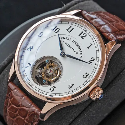 Pre-owned Sugess Tourbillon Master Bluesteel Seagull St8000 Mechanical Mens Watch Su8000gw
