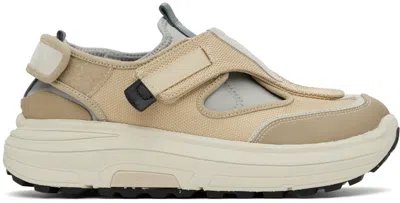 Suicoke Beige & Gray Tred Sneakers In Beige/gray