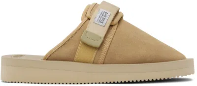 Suicoke Beige Zavo-vs Slippers