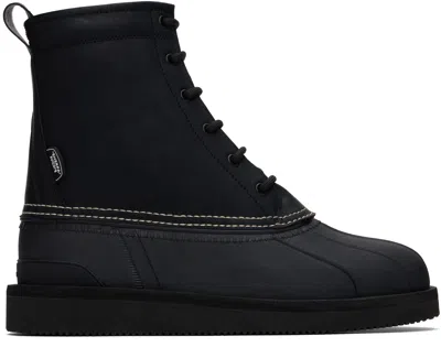 SUICOKE BLACK ALAL-WPAB BOOTS