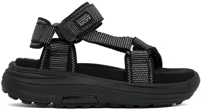 Suicoke Black Depa-run2 Sandals