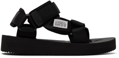 Suicoke Black Depa-v2 Sandals