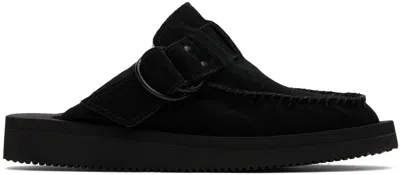 Suicoke Black Lemi-mab Slip-on Loafers