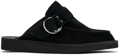 Suicoke Black Lemi-sab Slip-on Loafers