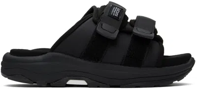 Suicoke Black Moto-run Sandals