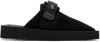 Suicoke Black Zavo-cab Slippers In Black
