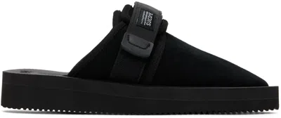 Suicoke Black Zavo-cab Slippers