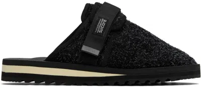 Suicoke Black Zavo-hspdab Slippers