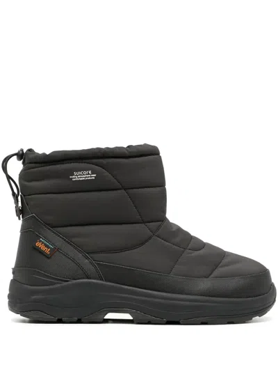 Suicoke Bower Padded Snow Boots In Black