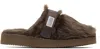 Suicoke Brown Zavo-2eu Sandals In D.brown