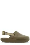 Suicoke Cappo Round Toe Slingback Sandals In Green