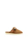 Suicoke Biscuit Suede Zavo Slippers In Beige