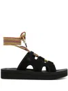 Suicoke Cut-out Ankle Strap Sandals In Black
