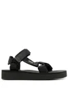 Suicoke Depa-2po Platform Sandals In Schwarz