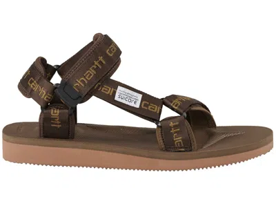 Pre-owned Suicoke Depa Carhartt Wip Sneakers In Hamilton Brown