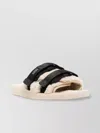 Suicoke Double Strap Rubber Sole Slides With Logo-patch
