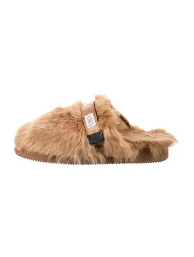 Pre-owned Suicoke Fur Slippers In Multi