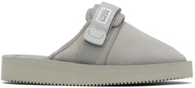 Suicoke Gray Zavo-vs Slip-on Loafers