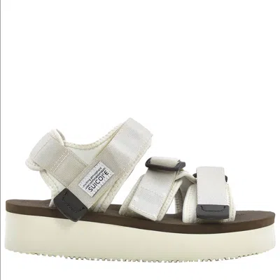 Suicoke Ivory X Brown Kisee-po Sandals